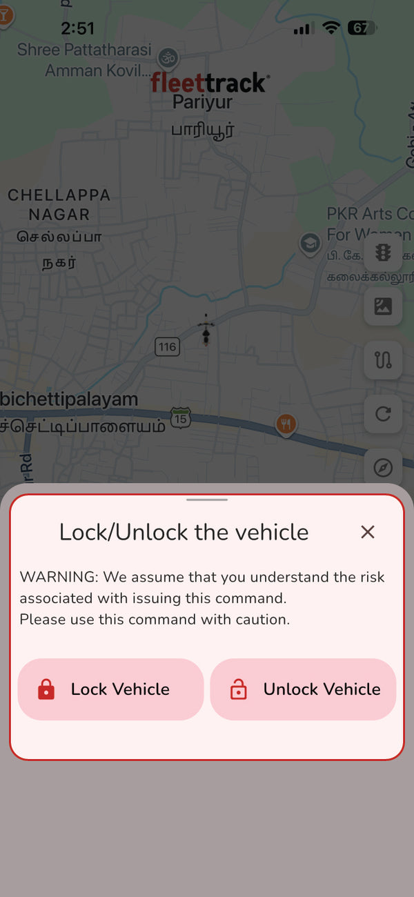 🔒 Immobiliser Control