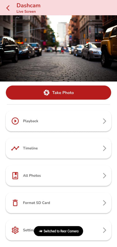 Fleettrack app screen 2