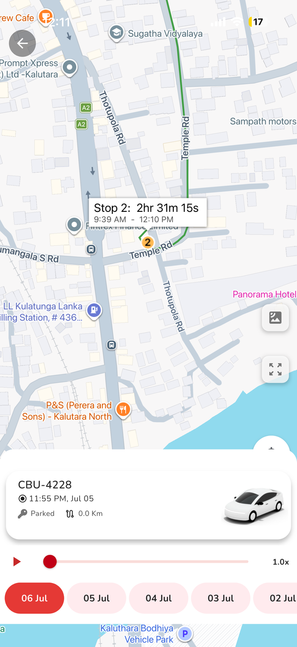 Complete Route History