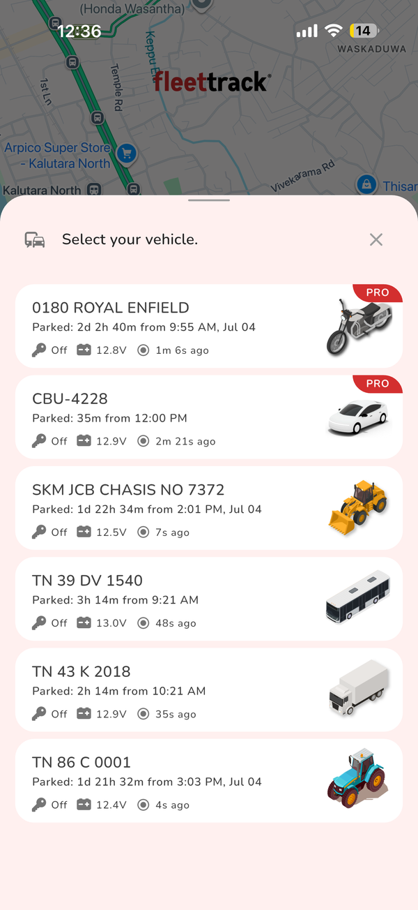 Multi-Vehicle Management Dashboard