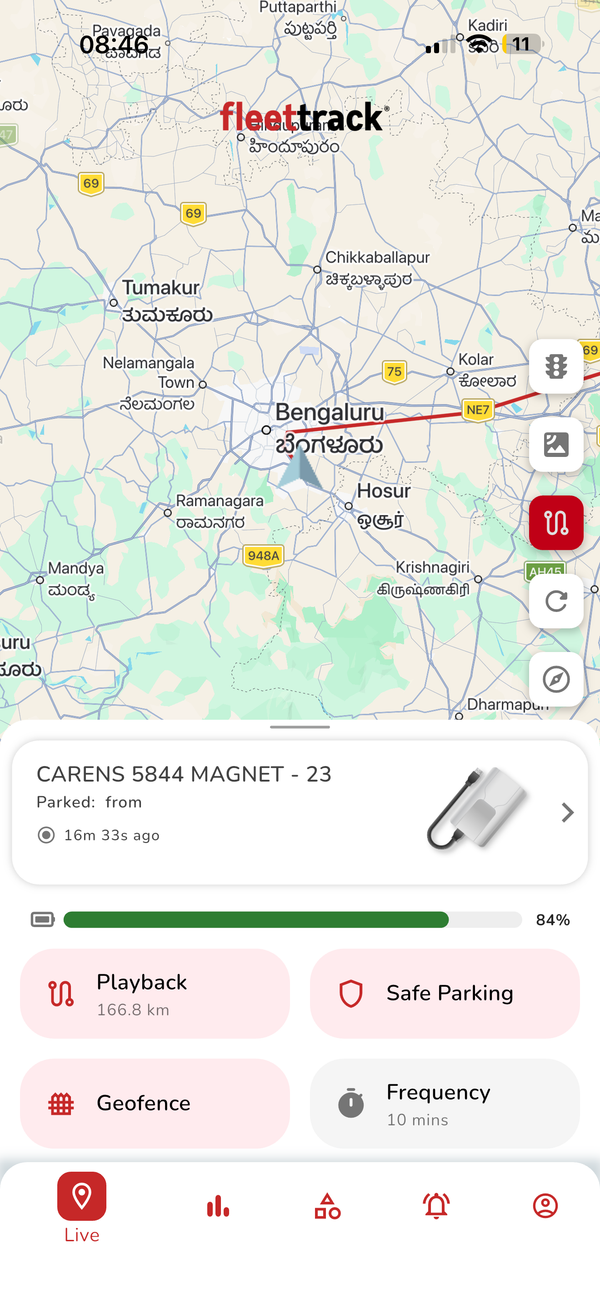 Fleettrack app screenshot