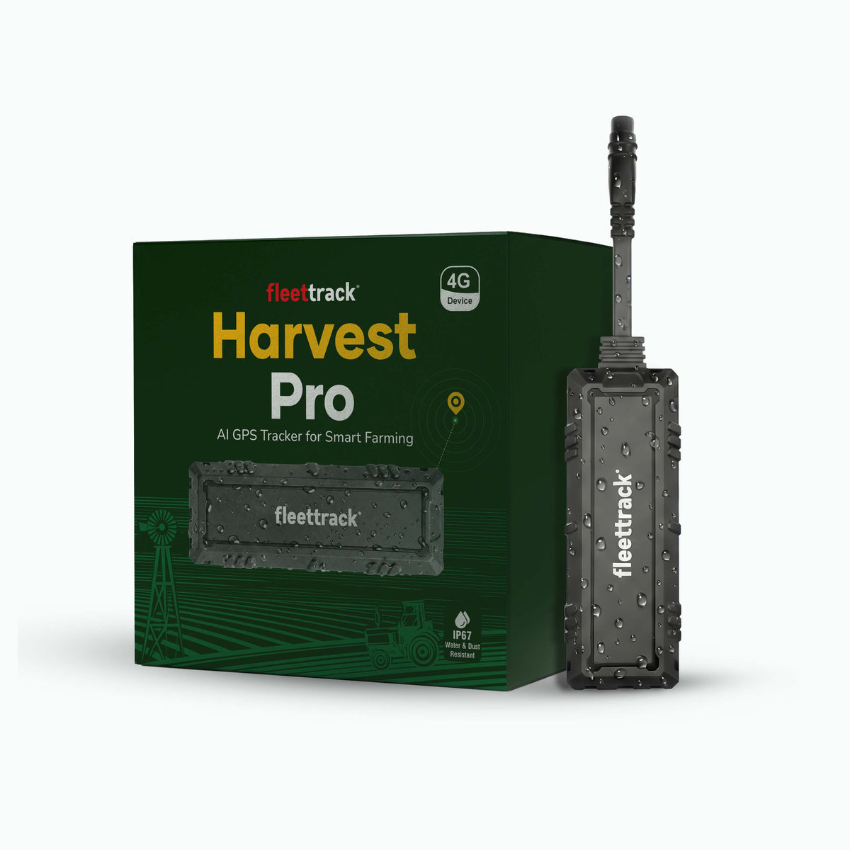 Fleettrack Harvester AI GPS Tracker for Tractors | Smart Farming GPS