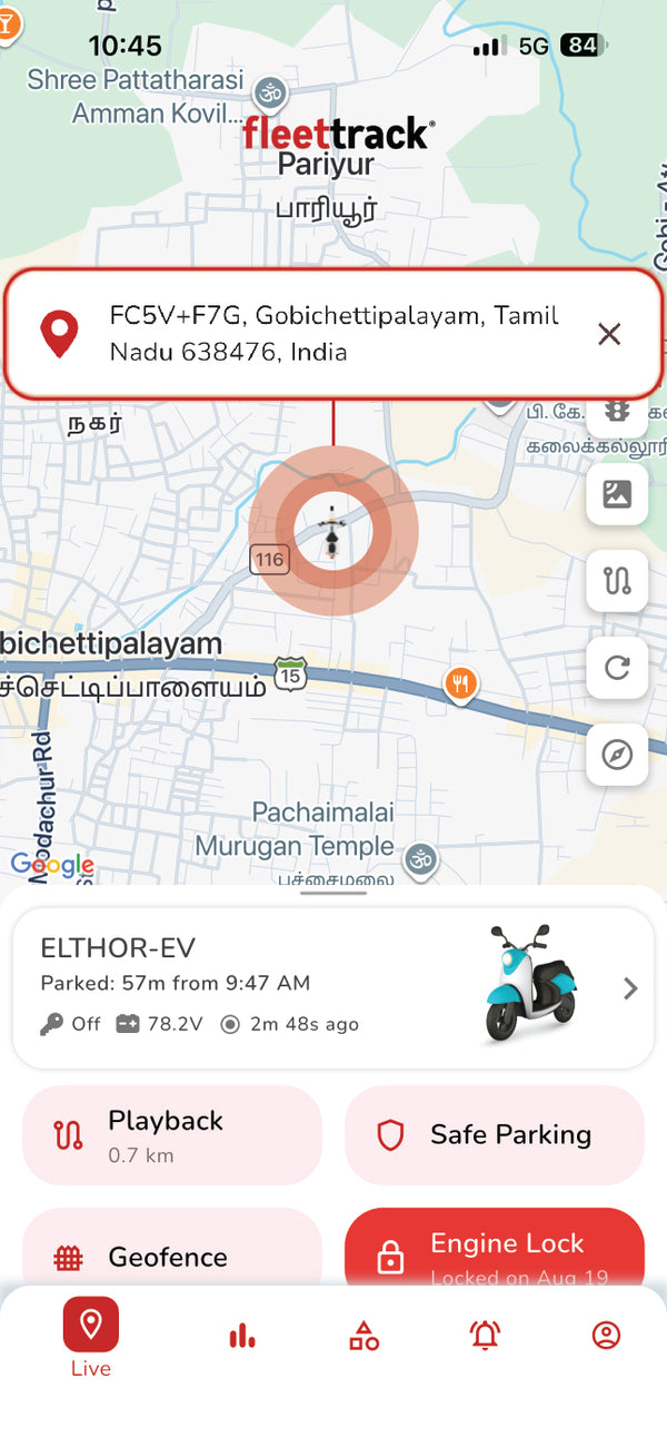 📍 Live location tracking