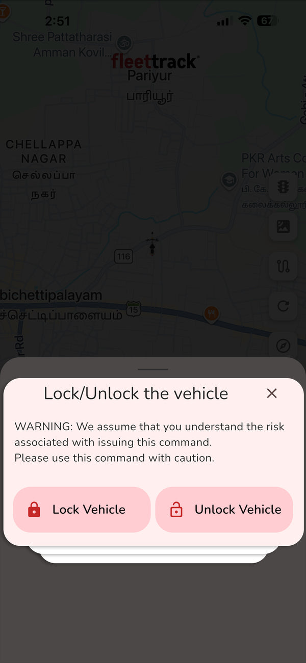 🔒 Immobiliser Control