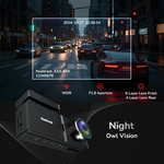 Fleettrack 4K Dual Channel Dashcam | Built-in GPS | Front & Rear Recording | 3.2" IPS Display | WiFi | Night Vision