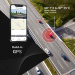 Fleettrack 4K Dual Channel Dashcam | Built-in GPS | Front & Rear Recording | 3.2" IPS Display | WiFi | Night Vision