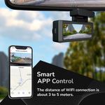 Fleettrack 4K Dual Channel Dashcam | Built-in GPS | Front & Rear Recording | 3.2" IPS Display | WiFi | Night Vision