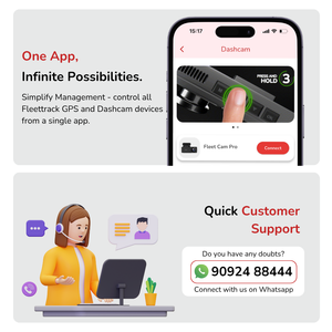 Fleettrack ID Card 4G GPS Tracker – Easy to carry for Kids, Students, Senior Citizens & Field Staff  | Live Tracking | 1000 mAH Battery