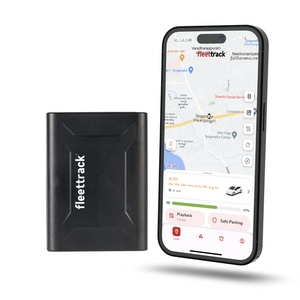 Fleettrack Go Wireless GPS Tracker - Hidden GPS for Bike, Car, Kids School Bag | 10000mAh Battery | Magnetic Base for Easy Installation