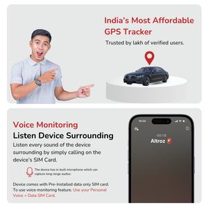 FleetTrack OBD GPS Tracker for Car | 1 Yr Free App & SIM (Zero Activation Charges) | 15+ Features | Easy Plug & Play | Real-Time Location, Hidden Voice Monitoring, Driving History & Geofence Alerts