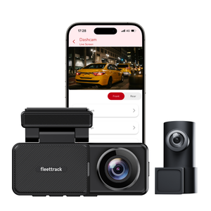 Fleettrack Dual Channel Car DashCam | 4K Front, 1080p Rear | 3.2" IPS Screen | F1.8 Large Aperture | in-Built GPS Logger | Night Vision | Voice Control, WiFi | Parking Mode | Upto 128GB Supported