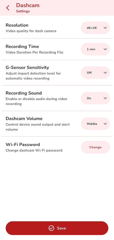 Fleettrack app screen 5