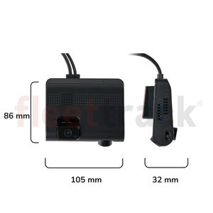 Fleettrack Dual Dash Cam 24x7 Remote Video Monitoring | 2-Way Voice Calling | MicroSD upto 256GB | Live Tracking | Infra Red Night Vision with 4G SIM Support