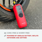 Fleettrack Smart Tyre Inflator for Cars & Bikes | 150 PSI | 4000 mAh Battery | Type C Port | Digital Display | 5 Air Fill Modes | LED Light | Multiple Modes | Multiple Nozzles