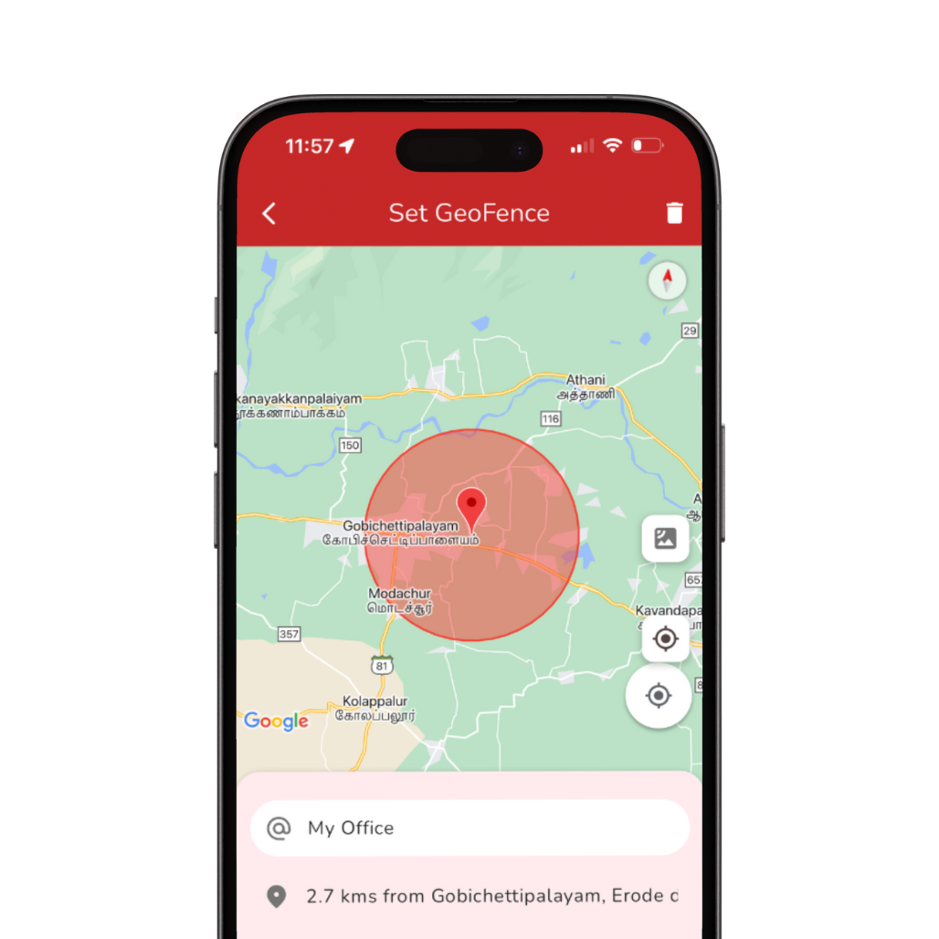 Map Tracking Notification Car GPS Tracker | Live Location | Overspeed Alerts | Geo-Fence