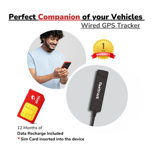 Fleettrack - Hidden GPS Tracker for Car, Bus, Bike, Truck, with 1 Year Sim Card Data