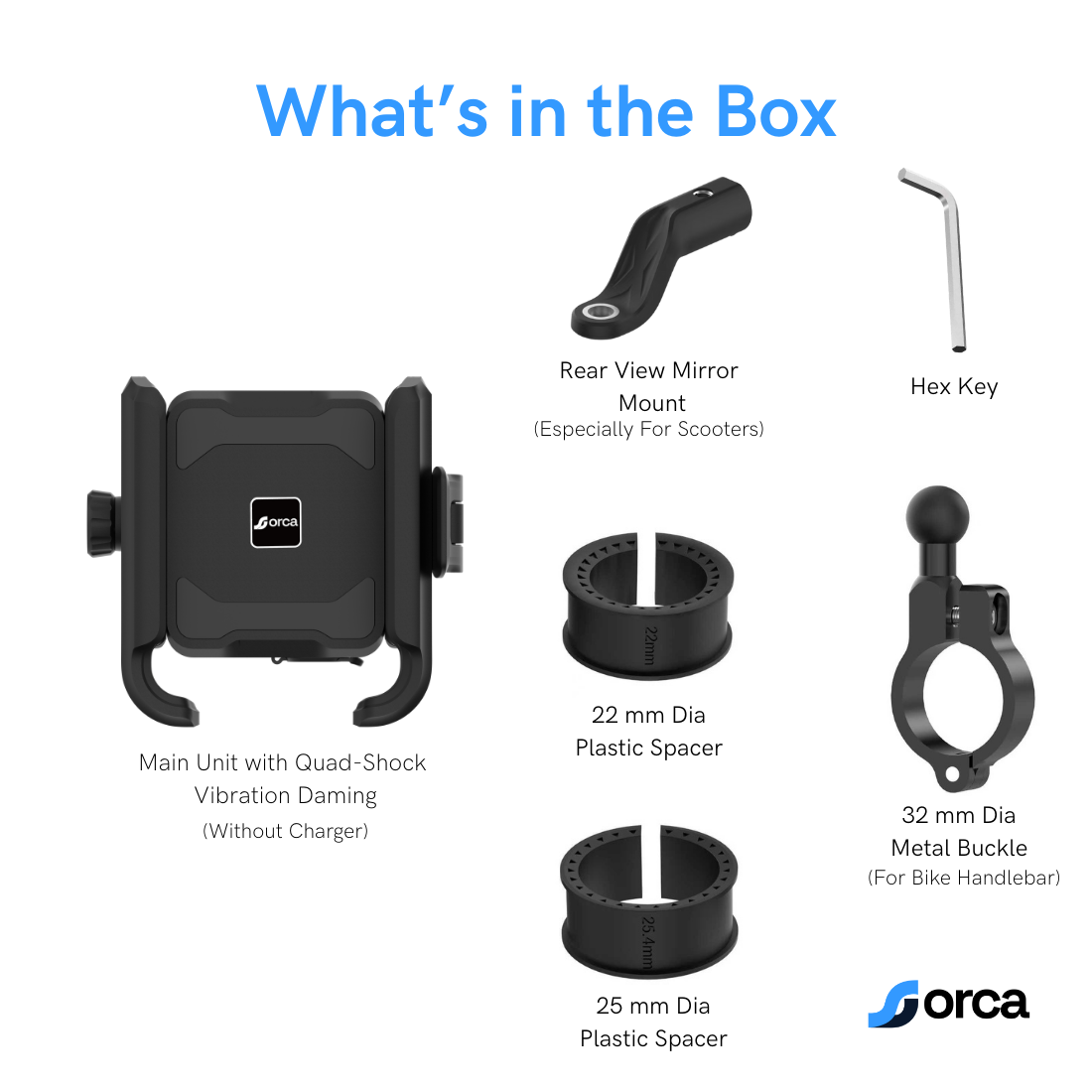 Orca M21 PRO Vibration-Dampening Quick Release Phone Mount