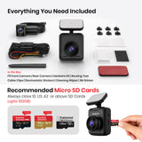 Fleettrack F11 Ultra Duo 4K Dashcam | ADAS | Built-in GPS | Sony STARVIS | Front 4K + Rear 2K | 5GHz WiFi | 512GB Support